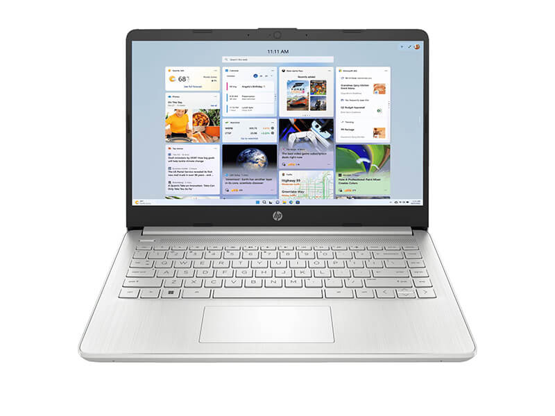 Hp 14 Natural SIlver Depan