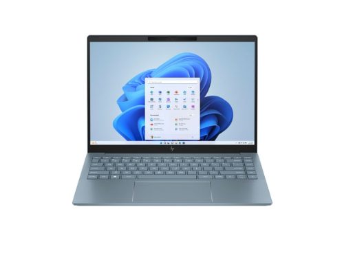 HP Pav 14 Plus Blue Depan