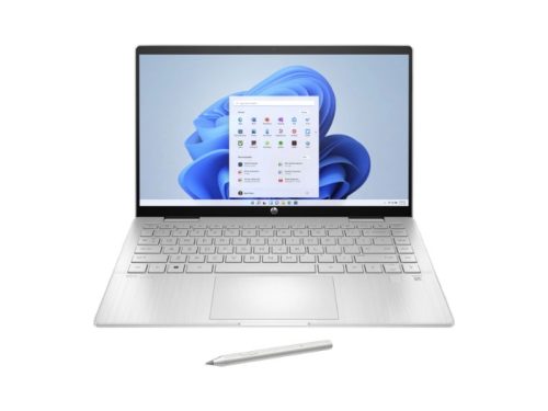 HP Pavilion x360 Silver Depan