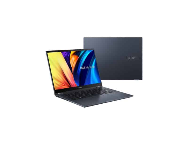 Vivobook S14 Flip Quiet Blue Depan Belakang